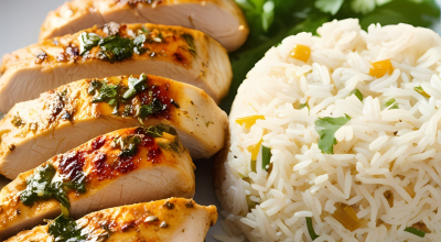 Grilled Chicken with Rice