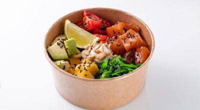 Bowl Bowl with salmon