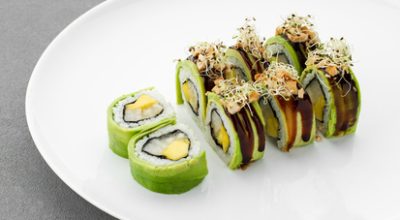 Vegetarian menu Freshnes Roll